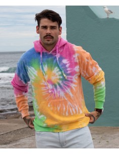 C-TD31M-Sweat à capuche Rainbow Tie- dye 2